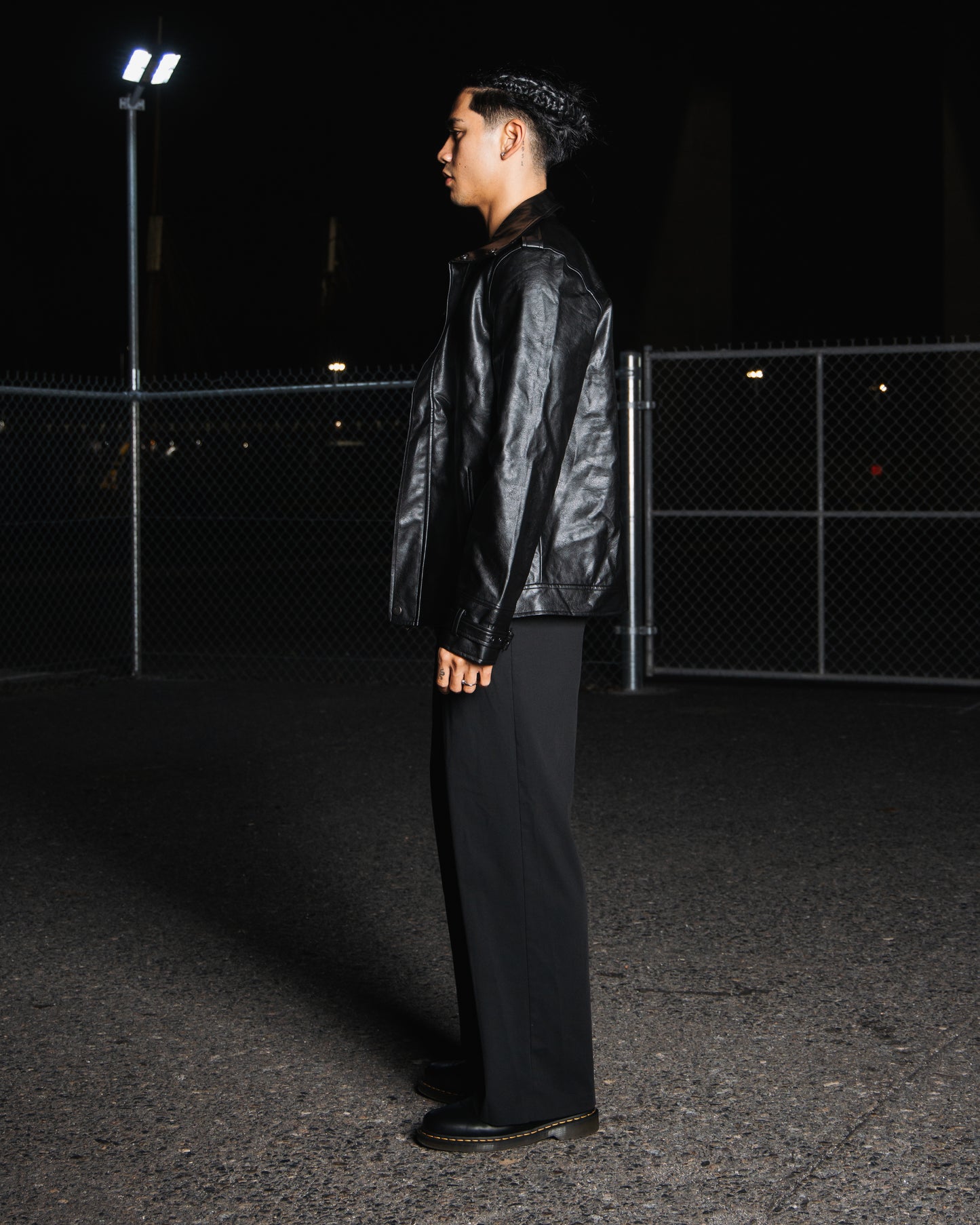 Léo Forte leather jacket - Black