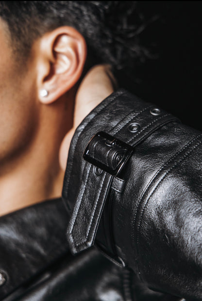 Léo Forte leather jacket - Black